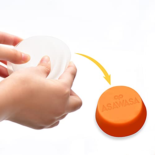 ASAWASA 2 Pcs Wax Warmer Silicone Liner, No Mess, No Scrape Way to Remove Scented, Long Lasting ，Reusable,1.97 inch in bottom diameter Plug in Wax Warmer (Small and medium-size 2pcs) ﻿ - style: 1.97 inch in bottom size