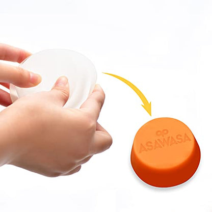 ASAWASA 2 Pcs Wax Warmer Silicone Liner, No Mess, No Scrape Way to Remove Scented, Long Lasting ，Reusable,1.97 inch in bottom diameter Plug in Wax Warmer (Small and medium-size 2pcs) ﻿ - style: 1.97 inch in bottom size