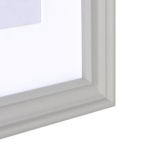 Gray 11x14 Picture Frame, Display Poster 8x10 with Mat or 11 x 14 Without Mat, Wall Gallery Photo Frames, 2 Pack - color: Gray, size: 11x14-2P