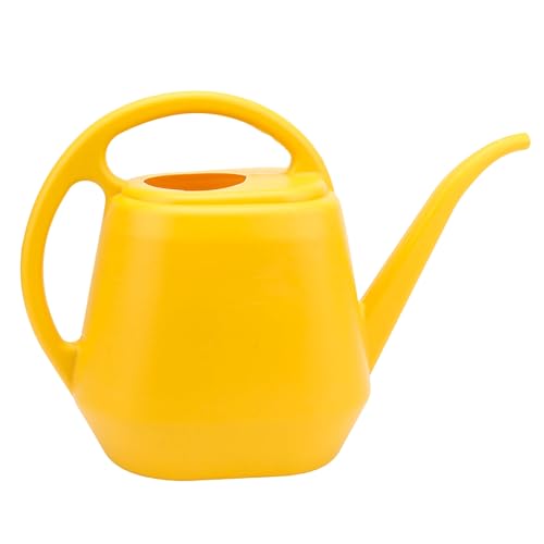 1Gal Yellow Plastic Watering Can Long Spout Indoor Greenhouse Plant | Plastic Watering Can with Long Spout and Handle, Large Watering Cans for Greenhouse,and Indoor