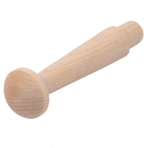 Hardwood Shaker Peg Rack or Wooden Pegs for Hanging | Pack of 10 | Wooden Wall Hooks, Hat or Towel Hook, Hardware for Thing Hanging | UA-33-BWSP - size: 3 1/2" x 7/8"