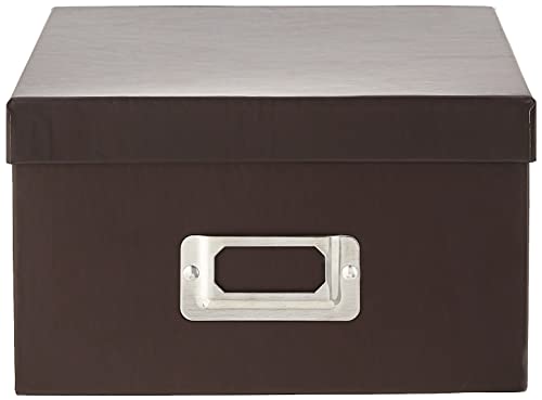 Pioneer Photo Albums B-1S/DB B-1S Photo Storage Box, Dark Brown - color: Dark Brown, size: 11.25" L x 7.75" W x 4.5" H