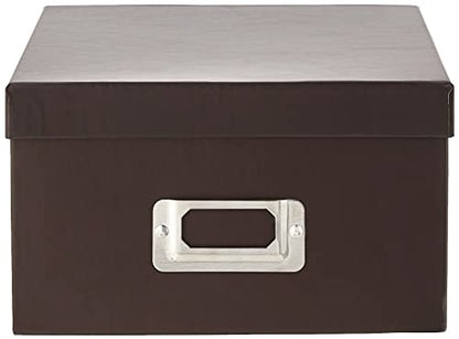 Pioneer Photo Albums B-1S/DB B-1S Photo Storage Box, Dark Brown - color: Dark Brown, size: 11.25" L x 7.75" W x 4.5" H
