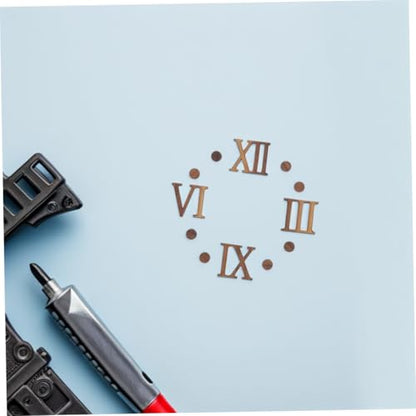 KALLORY Modern Minimalist Wall Clock with Silent Mechanism Solid Wood Design Featuring Roman Numerals for Living Room Bedroom and Office Decor