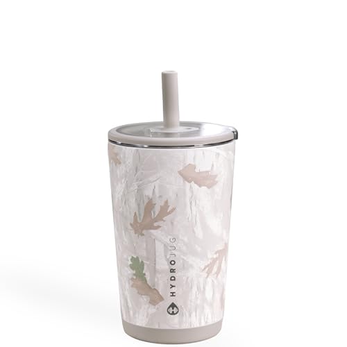 HydroJug Everyday Tumbler 14 oz, Ceramic-Lined Straw Cup, Camo - color: Camo, size: 14 Ounces