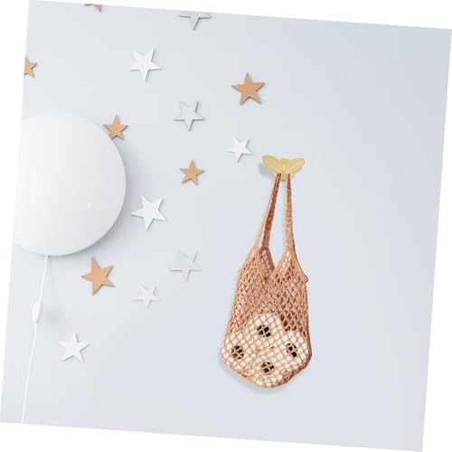 jojofuny 2pcs Decorative Metal Hangers for Coats Hats Towels Keys Durable Wall Mounted Hooks with Artistic Faux Finish for Entryway Bedroom Decor