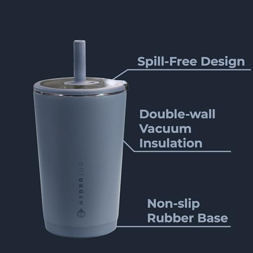 HydroJug Everyday Tumbler 14 oz, Ceramic-Lined Straw Cup, Cascade - color: Cascade, size: 14 Ounces