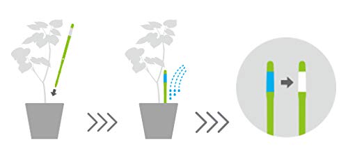Sustee Aquameter, White, Medium -Soil Moisture Meter for Potted Plants - Plant Water Sensor (Refillable Style)
