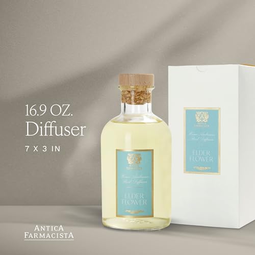 Antica Farmacista Home Ambiance Diffuser - Long-Lasting Reed Scent Diffuser - Luxury Room Freshener Gift - Elderflower, 16.9 fl oz - size: 16.9 fl oz