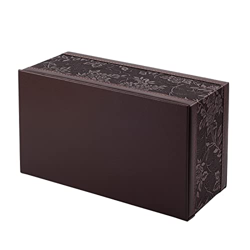 Antique PU Leather Tissue Box Holder Cover Rectangular Napkin Case Dispenser,Home Office Car Tissue Holder with Magnetic Bottom,Facial Tissue Organizer (Retro) - color: Retro