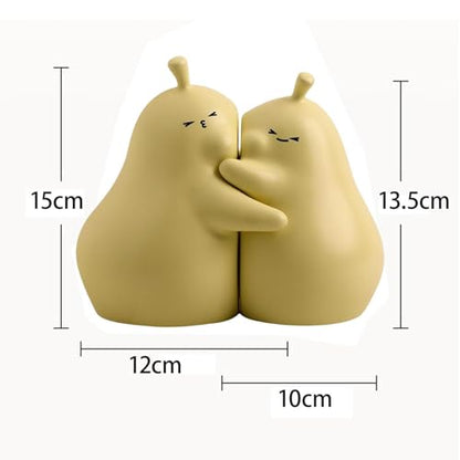 Baoblaze Elegant Ceramic Bookend and Cushion Cover Set for Home Office Living Room Dorm Car Fine Workmanship Wonderful Gift Bookshelf Ornament