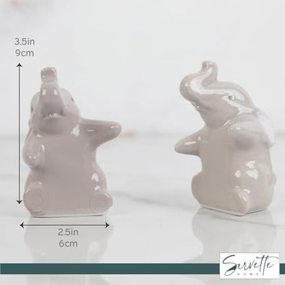 Hugging Elephants Salt and Pepper Shaker - color: Hugging Elephants