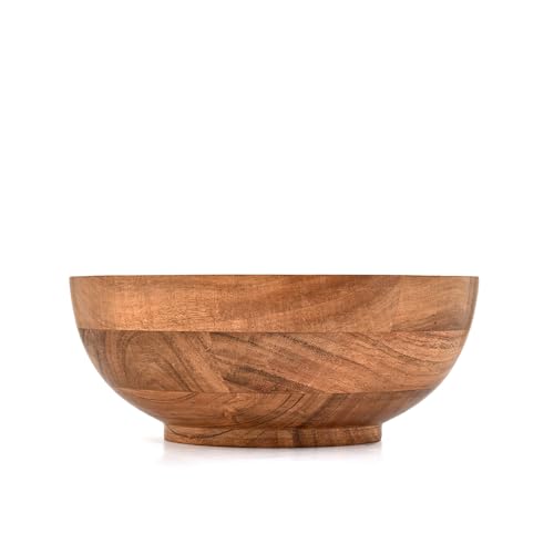 Decorative Bowl Round Rustic Centerpiece Bowl for Home Decor, Dining Table, Parties, Weddings, Floral Arrangements & More (9" X 9" X 4")