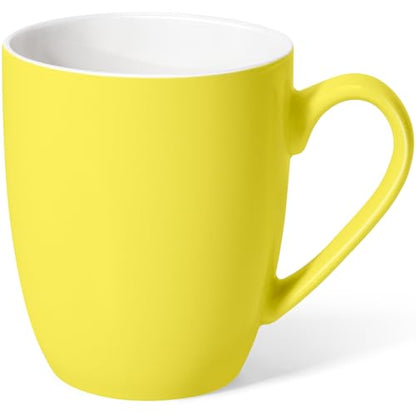 Urbanstrive 16 oz Large Coffee Mug with Handle Tea Cup Novelty Coffee Cup Idea Gift for Men Women Office Work (Yellow) - color: Yellow