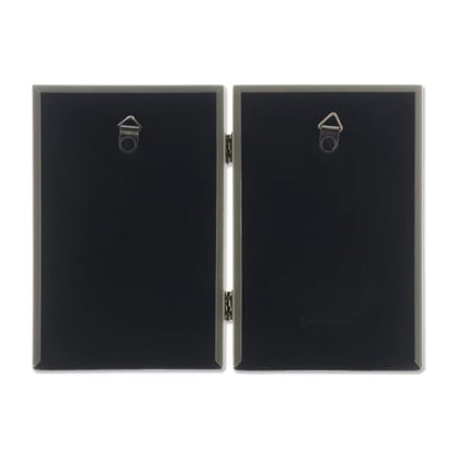 Lawrence Frames Bead Border Design, 4x6 Double, Satin Gold - color: Satin Gold, size: 4x6 Double