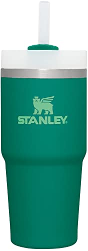 STANLEY Quencher H2.0 Flow State Tumbler, 14 oz, Alpine | Straw and 3-Position Lid | Cup Holder Compatible for Travel | Insulated Stainless Steel Cup | BPA-Free - color: Alpine, style: Classic