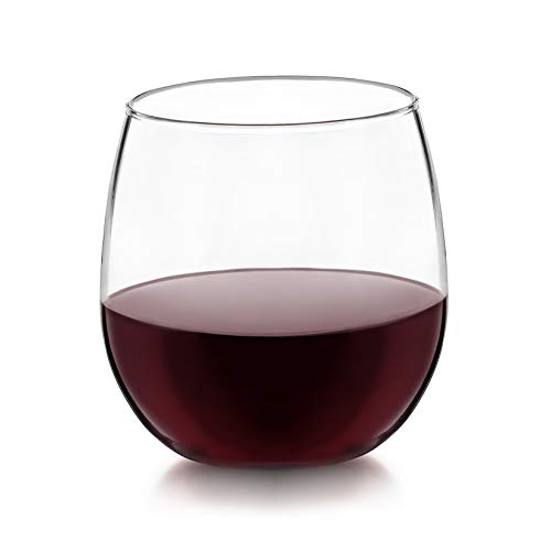 Libbey Vina Stemless Red-Wine Glasses (16.75oz/Set of 4)