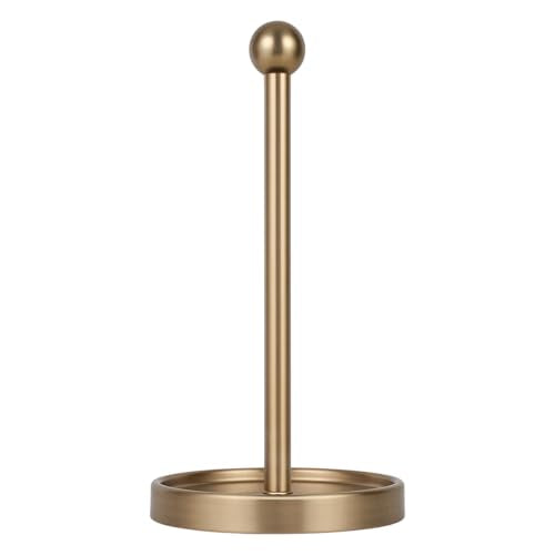 Ivilon Countertop Paper Towel Holder - Modern Sleek Ball Minimalist Design - Color Warm Gold - color: Warm Gold