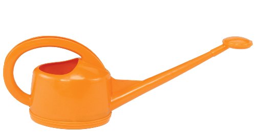Dramm 12442 2-Liter Injection Molded Plastic Watering Can, Orange - color: Orange, size: 2-Liter