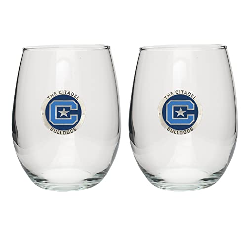 Heritage Pewter Citadel Stemless Glass Goblets – Set of 2 | 15 OZ Goblet Wine Glasses | Expertly Crafted Pewter Glass - style: Citadel