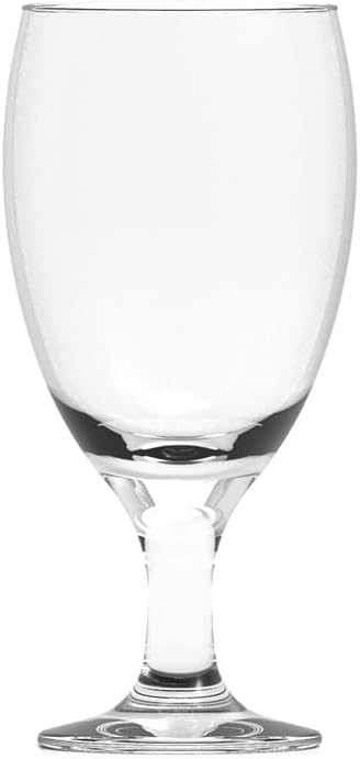 Aspen Collection Water Goblet Glass Set, 12 Pieces, 16.5 oz Stemmed Glasses