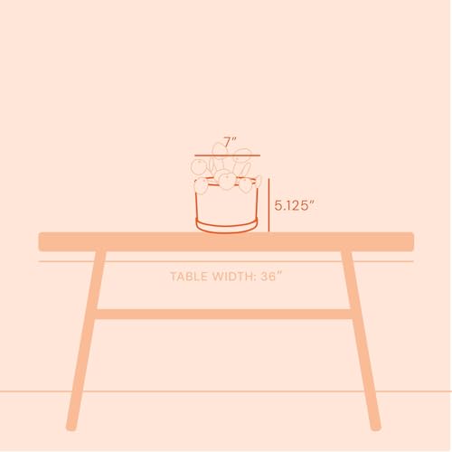 Bloem Mathers 6" Modern Plastic Planter with Saucer, Pebble Stone - color: Pebble Stone, size: 6"