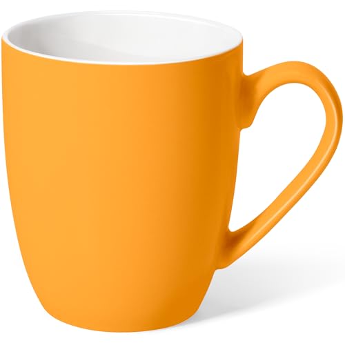 Urbanstrive 16 oz Large Coffee Mug with Handle Tea Cup Novelty Coffee Cup Idea Gift for Men Women Office Work (Orange) - color: Orange