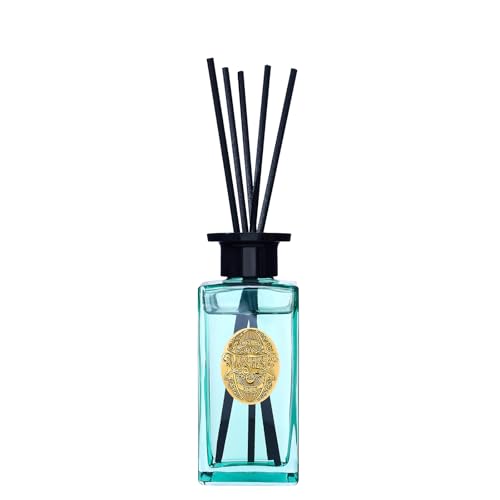 M&SENSE 6.3 oz Large Reed Diffuser Set | Sea Island Cotton Scent Oil Diffuser with Sticks | Hotel Collection Non-Toxic Essential Oil |for Bedroom Bathroom Living Room - color: Sea Island Cotton, size: 180ml