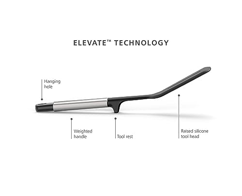 Joseph Joseph Elevate Silicone Slotted Turner with Integrated Tool Rest - style: Turner