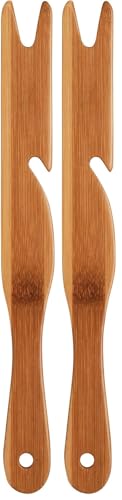 Mrs. Anderson's Baking Oven Rack Push Pull Stick, Natural Bamboo (Pack of 2) - size: 11 Inches (Pack of 2)