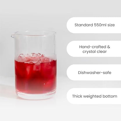 A Bar Above Cocktail Mixing Glass, Classic Style Stirring Pitcher, 18 Oz - color: Classic, size: 1 Count (Pack of 1)