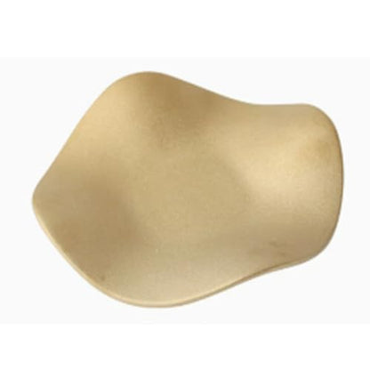 Brrnoo Elegant Frosted Ceramic Dish – Minimalist Gold-Trimmed Jewelry Tray for Rings & Trinkets, 6.7" Irregular Shape Desktop Decor - size: Gold