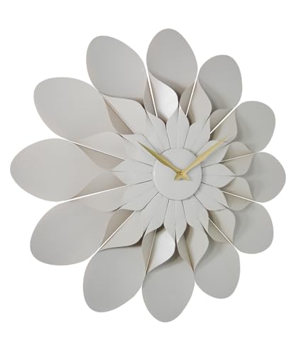 ARCHI Floro - The Blooming Elegance Grey Flower Wall Clock