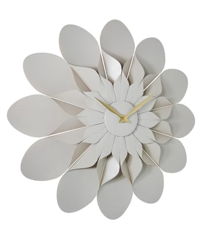 ARCHI Floro - The Blooming Elegance Grey Flower Wall Clock