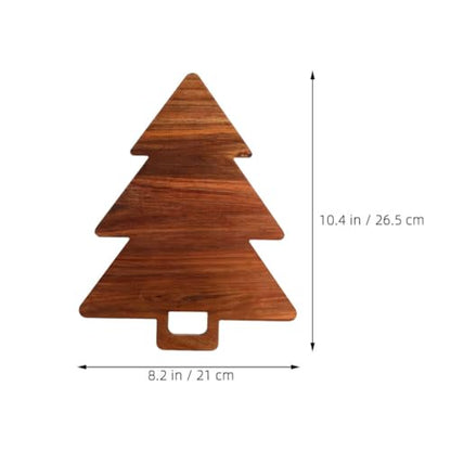 Alipis Christmas Tree Cutting Board Wooden Kitchen Decor for Food Prep Serving Versatile Christmas Tree Shaped Board for Bread Cake Appetizers for Home Holiday Gatherings