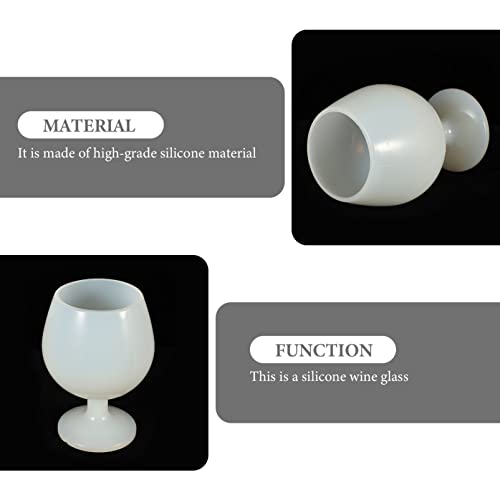 2pcs Silicone Wine Glass Multi-function Drink Cup Home Supply Wedding Props