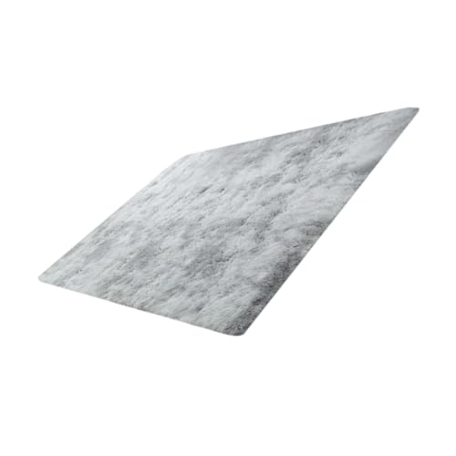 VALICLUD Fluffy Bedside Rug Soft Plush Area Carpet with Slip Backing Versatile for Living Room Bedroom and Hallway Decor Elegant Grey Design