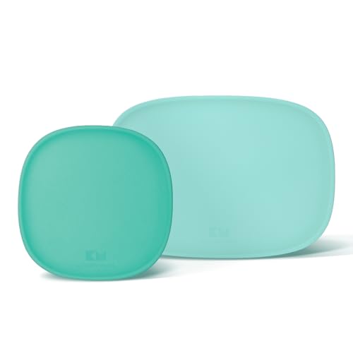 Kitchen Mama DuoEssentials TPU Cutting Board Set, 2 Sizes, Teal | Knife Friendly, Non Slip, Dishwasher Safe, Flexible with Juice Groove, Odor Resistant - color: Teal