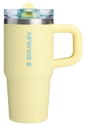 STANLEY Quencher ProTour Flipstraw Tumbler, 14 oz, Pomelo | Built-In Straw & Handle | Cupholder Compatible for Travel | Leakproof Insulated Stainless Steel Cup | BPA-Free - color: Pomelo, size: 14 Ounces