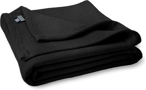 MV Sport Lightweight Sweatshirt Kids Blanket Throw – Warm & Cozy, Breathable Fleece Knit, Couch, Bed, Travel, Cold Nights, and Outdoors – Soft Lightweight Kids Throw Blankets 40" x 52", Charcoal - color: Charcoal, size: Kids