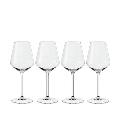 Villeroy & Boch La Divina White Wine Glass Set of 4, Clear, 12.75 oz | Crystal glass white wine glasses, dishwasher safe, graceful shape lets delicate aromas fully develop - style: White wine goblet