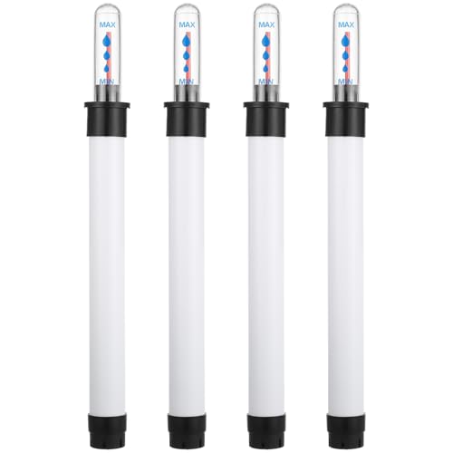 DECHOUS 4Pcs Water Level Indicator, Plants Water Shortage Reminder Water Level Gauge Potted Plants Water Meter Reminder Water Level Display Indicator for Indoor Plants, 9in/180ml