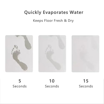 The Leaves Patterns Diatomite Stone Bath Mat Diatomaceous Earth Shower Mat Quick-Dry, Non-Slip, Easy to Clean for Bathroom Floor - color: The Leaves