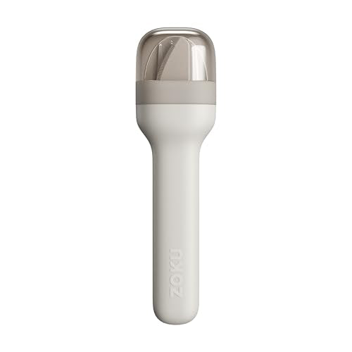 Zoku Pocket Utensil Set Stainless Steel Fork, Knife, and Spoon in Case Grey - color: Gray