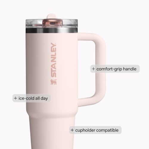 STANLEY Quencher ProTour Flipstraw Tumbler, 14 oz, Cobalt | Built-In Straw & Handle | Cupholder Compatible for Travel | Leakproof Insulated Stainless Steel Cup | BPA-Free - color: Cobalt, size: 14 Ounces