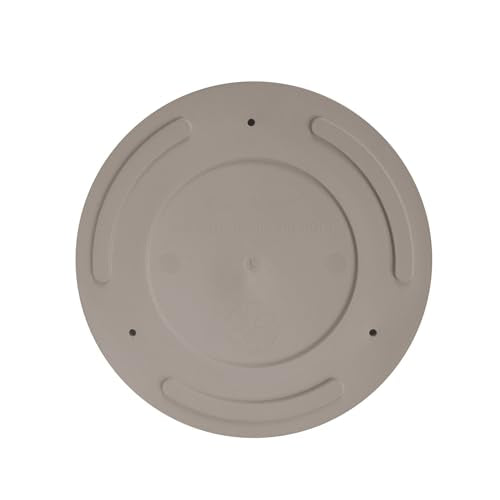 Bloem Mathers Planter w/Saucer Tray 8" Pebble Stone Beige - color: Pebble Stone, size: 8"