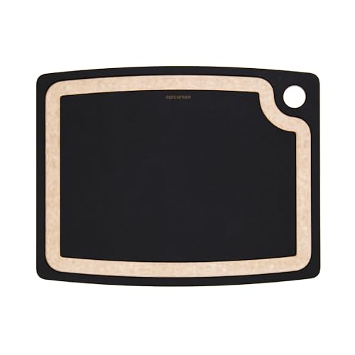 Epicurean Gourmet Series 14.5" × 11.25" Cutting Board in Slate/Natural - color: Slate/Natural, size: 14.5"L x 11.3"W