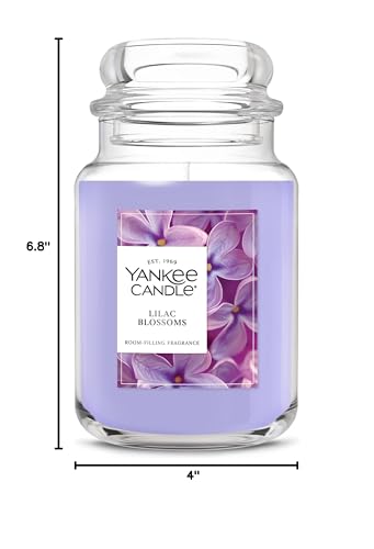 Yankee Candle Lilac Blossoms Scented Candle, 22oz Large Jar with up to 150 Hour Burn Time, Giftable, Birthdays - color: Lilac Blossoms, size: Large Jar