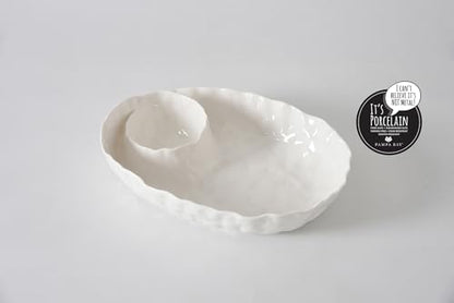 Willow, Oval Chip & Dip, 12" x 9" x 2.5"