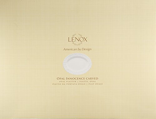 Lenox Opal Innocence Carved Large Oval Platter -,White (Pack of 6) - size: 4.20 LB (Pack of 6), style: Oval Platter